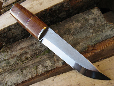 Как сделать небольшой нож из «дамасской» стали (без механического молота)